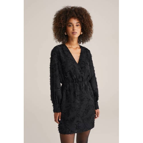 WE Fashion korte jurk zwart afbeelding