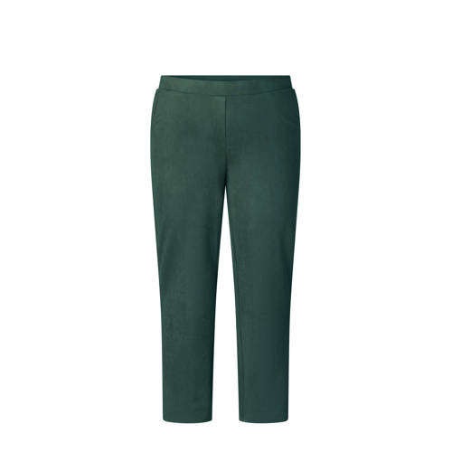 Colletta regular waist broek donkergroen afbeelding