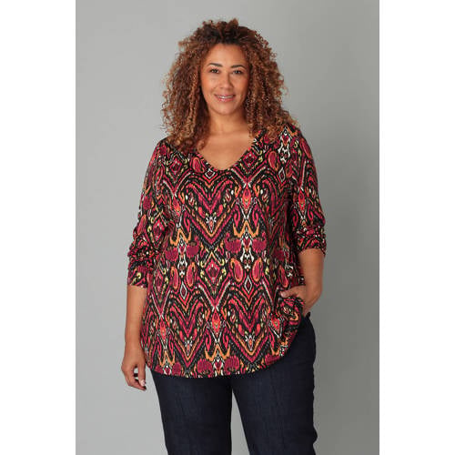 Colletta blousetop donkerrood afbeelding