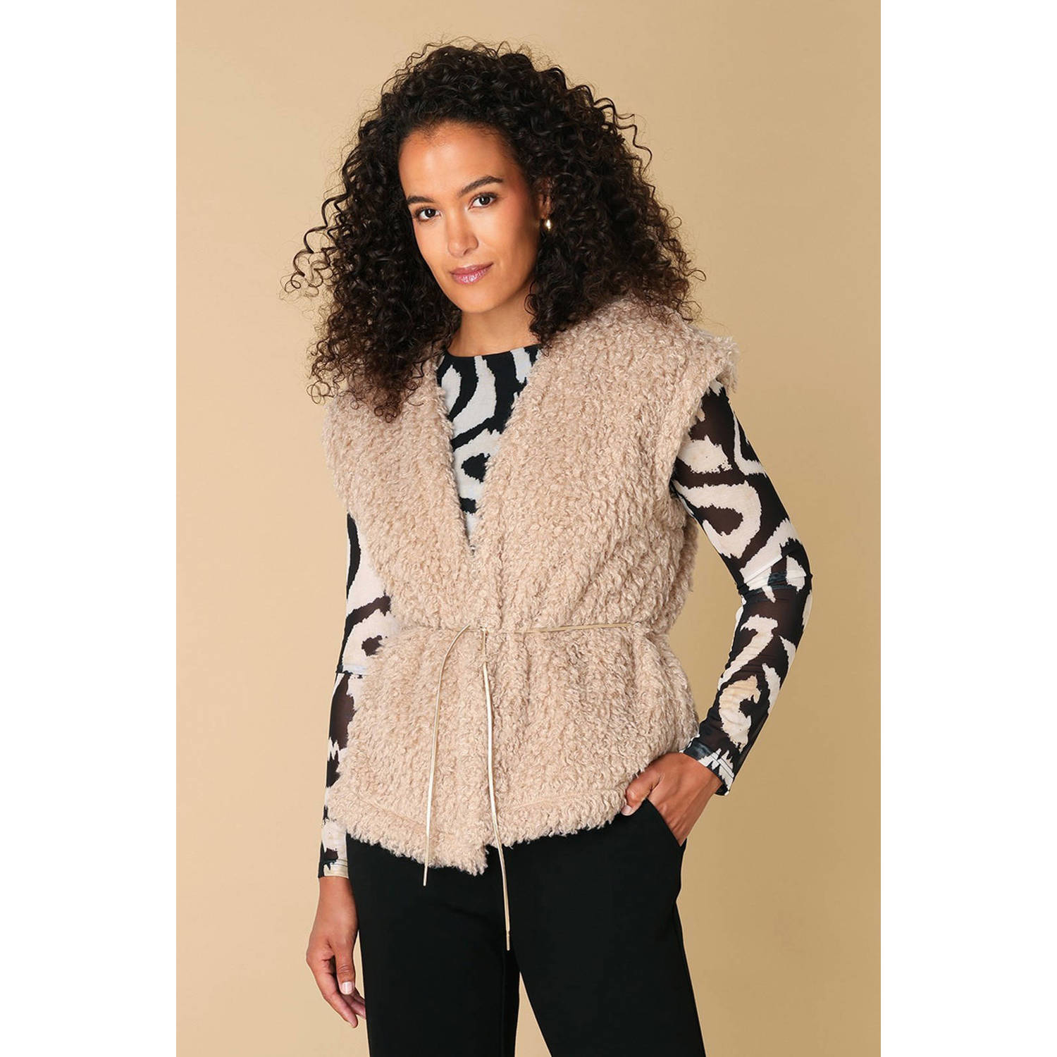 Ivy Beau gilet camel