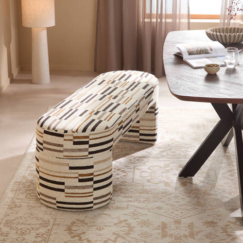 NOUS Living eetkamerbank Nice 145 cm afbeelding
