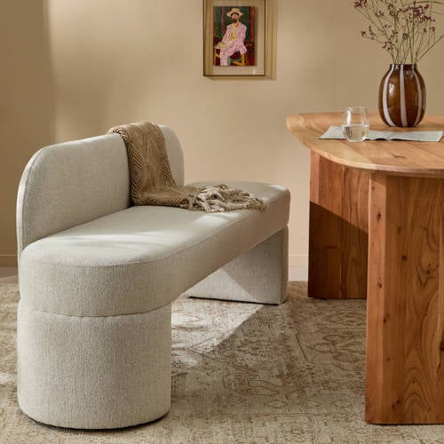 NOUS Living eetkamerbank Nice 180 cm afbeelding