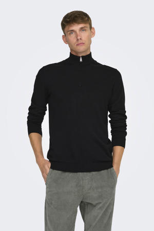 pullover fijn gebreid zwart