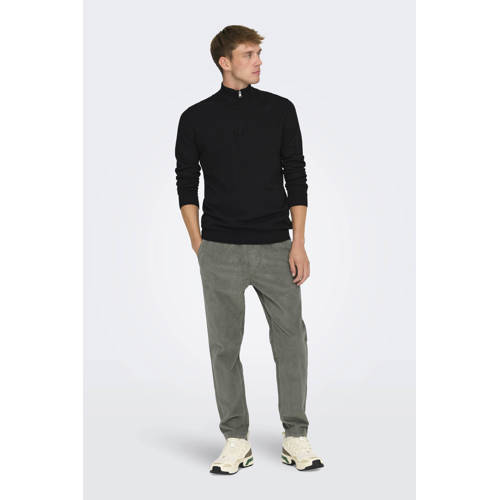 ONLY & SONS pullover fijn gebreid zwart afbeelding
