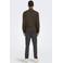 ONLY & SONS pullover fijn gebreid donkerbruin