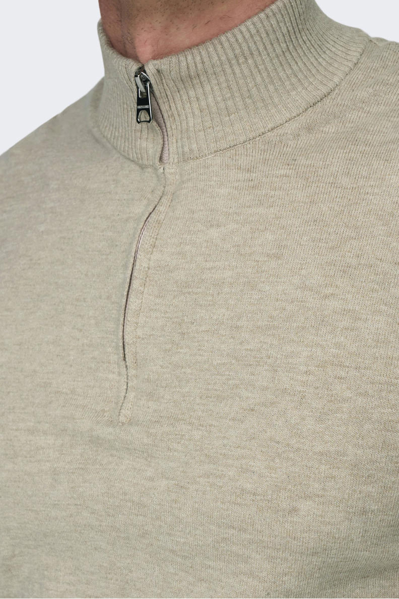 OlyljpinZ Heren 2-in-1 hemd kraag pullover lange mouwen fijn gebreid casual business gebreide trui slim fit mannen wintertrui fleece gevoerd warm gebreid top sweatshirt, Kaki, XL