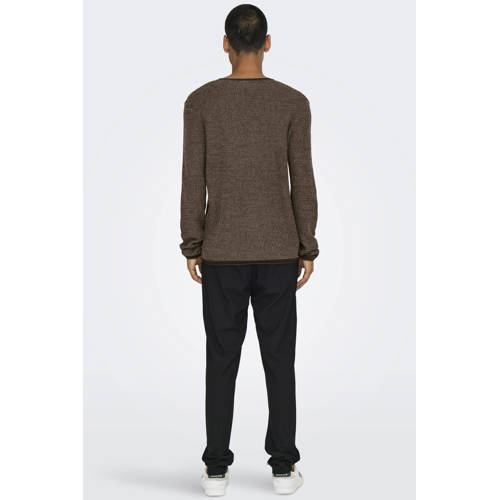 ONLY & SONS gebreide trui bruin afbeelding