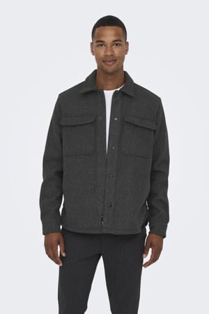 overshirt antraciet