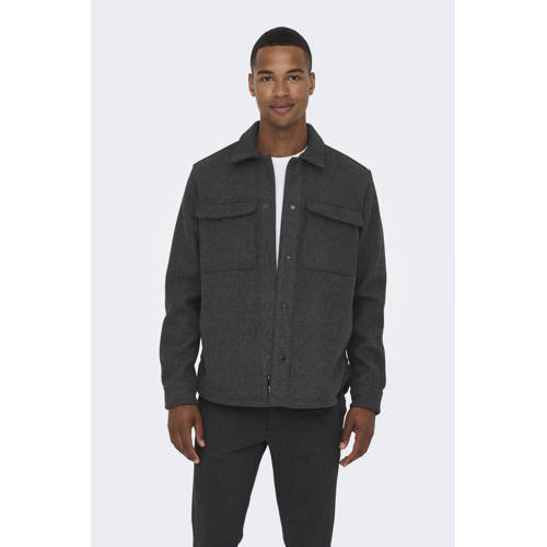 ONLY & SONS overshirt antraciet afbeelding