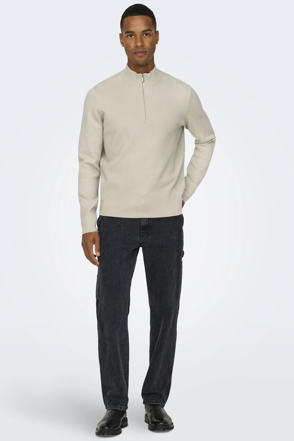 ONLY & SONS pullover sweater beige
