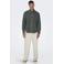 ONLY & SONS corduroy casual overhemd grijsgroen