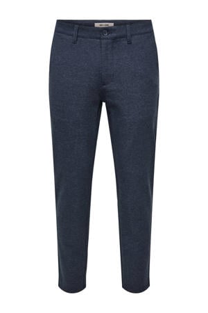 slim chino donkerblauw