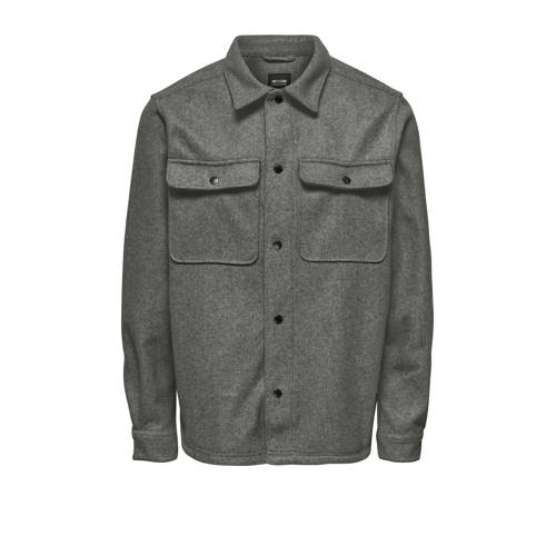 ONLY & SONS overshirt grijsgroen afbeelding