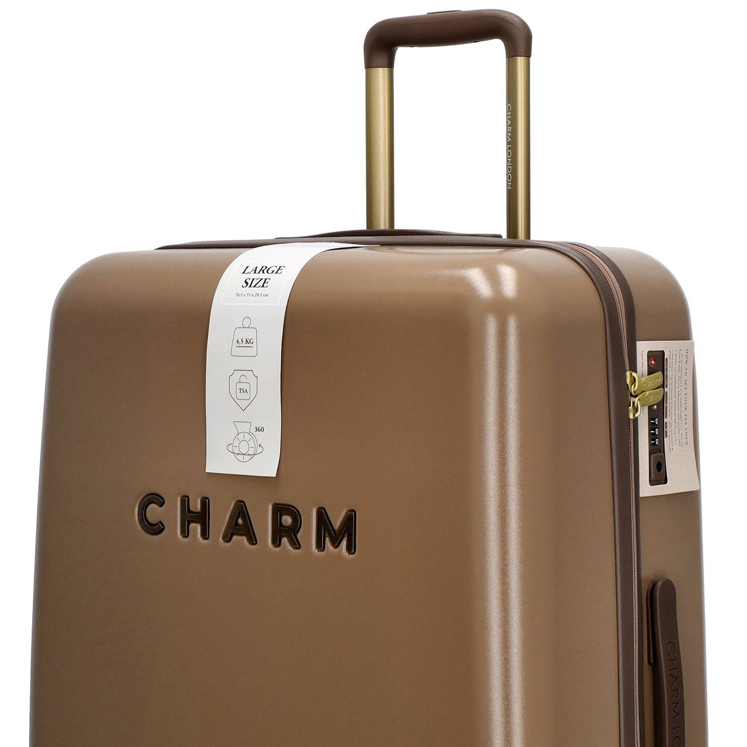 Charm trolley Capetown 75 cm. taupe