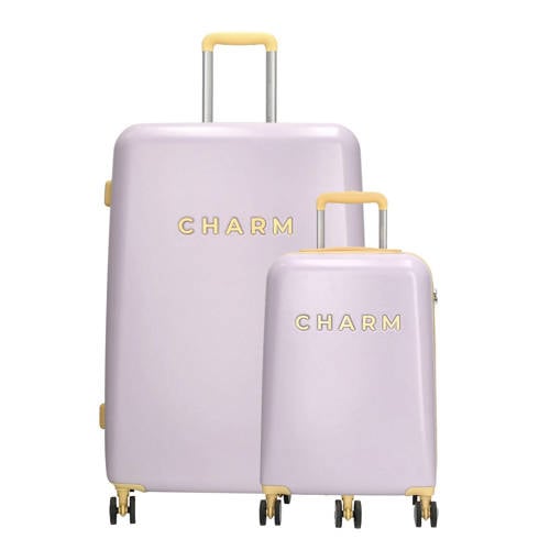 Charm trolleyset Capetown - set van 2 lila afbeelding