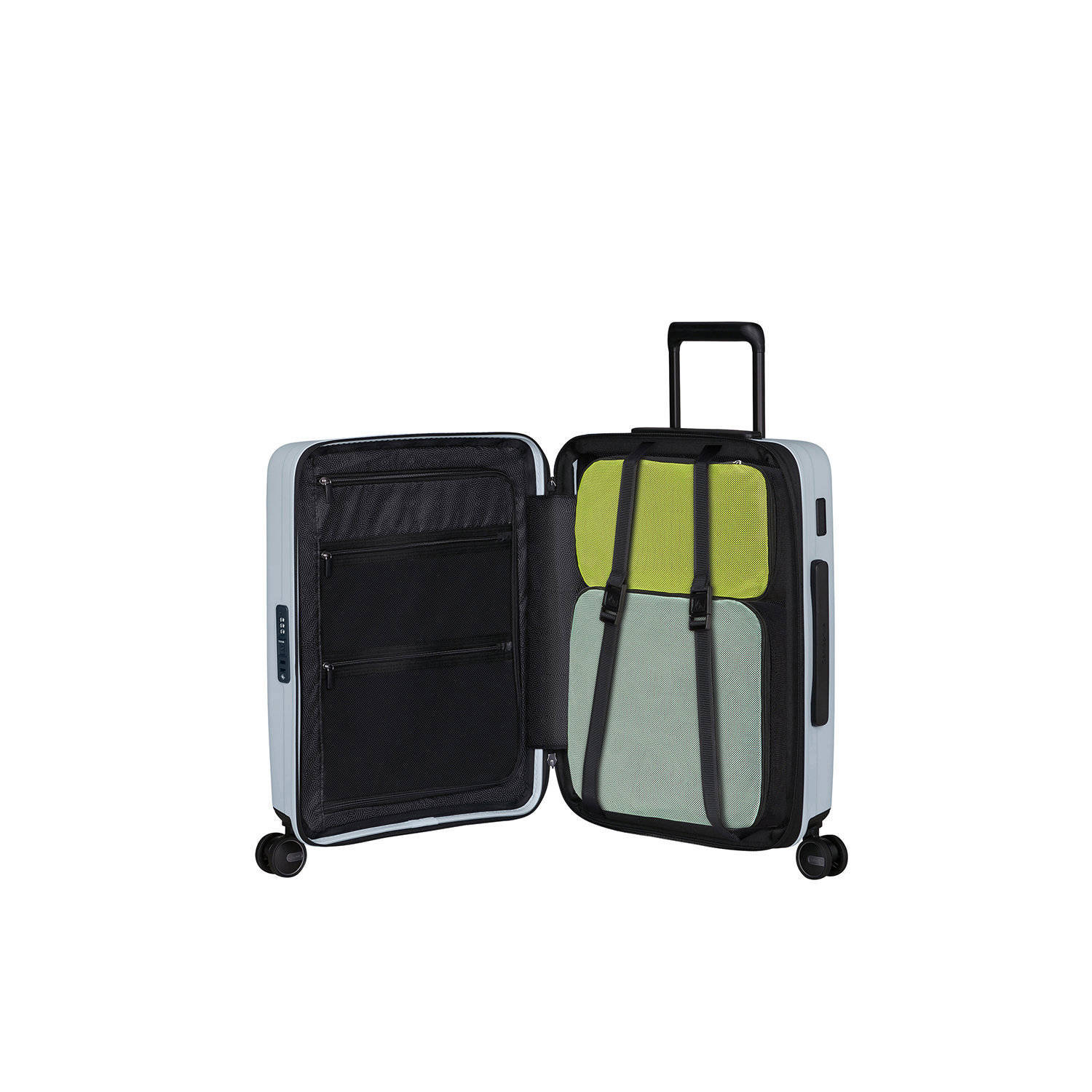 Samsonite trolley Restackd 55 cm. Expdandable lichtblauw
