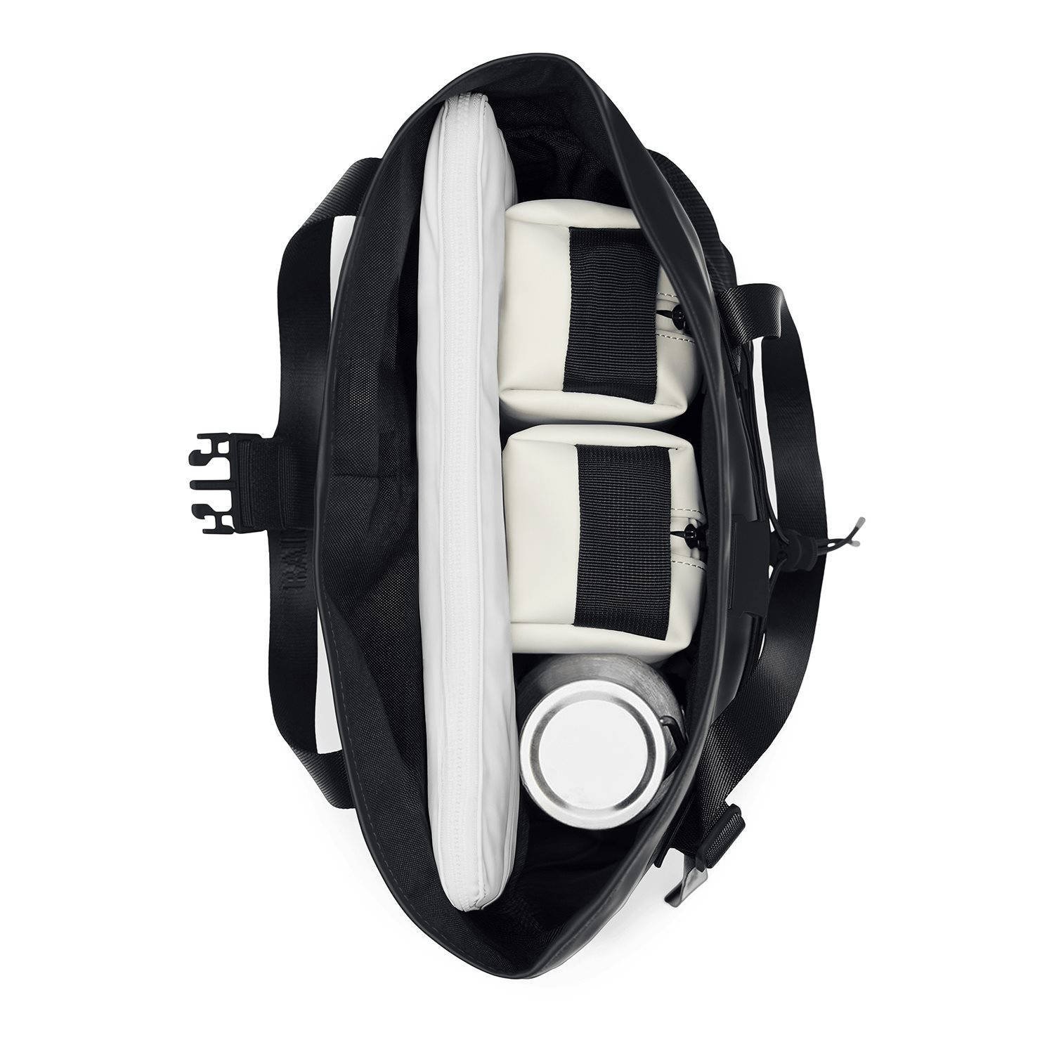 Rains rugzak Trail Rolltop Tote Bag zwart