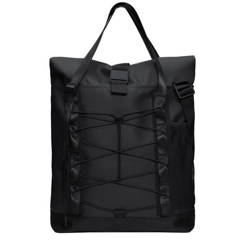 Rains rugzak Trail Rolltop Tote Bag zwart afbeelding