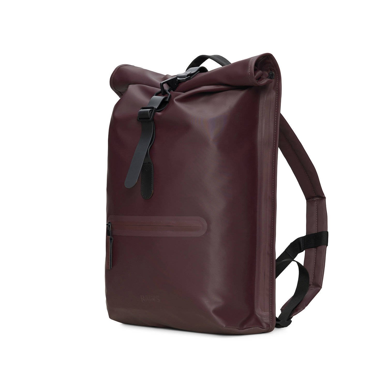 Rains rugzak Rolltop W3 bordeauxrood