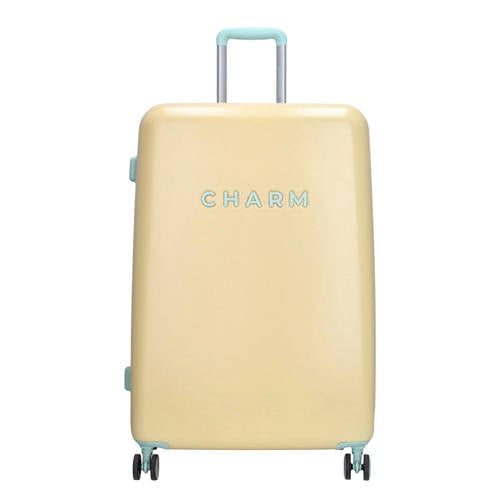 Charm trolley Capetown 75 cm. lichtgeel afbeelding