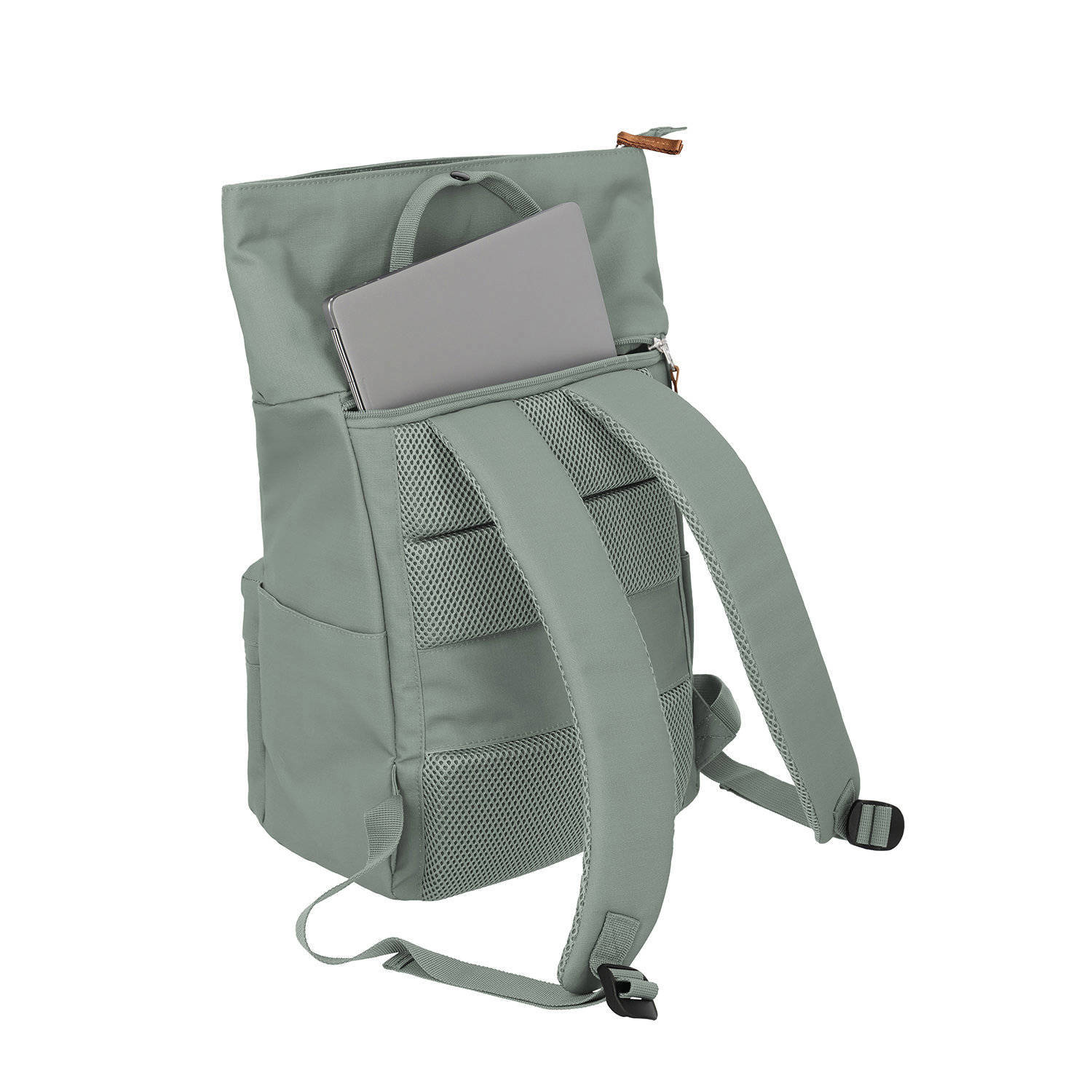 Travelite rugzak Basics Short Handle Rollup mintgroen