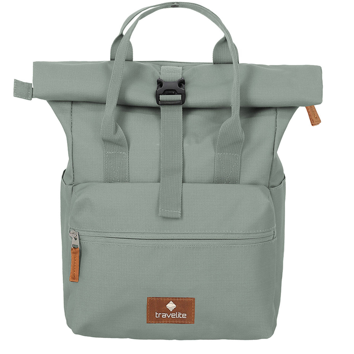 Travelite rugzak Basics Short Handle Rollup mintgroen