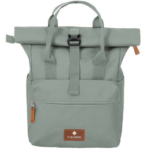 Travelite rugzak Basics Short Handle Rollup mintgroen afbeelding