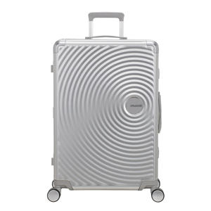 trolley Soundbox Alu 77 cm. zilverkleurig