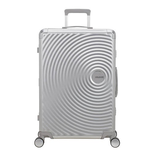 American Tourister trolley Soundbox Alu 77 cm. zilverkleurig afbeelding