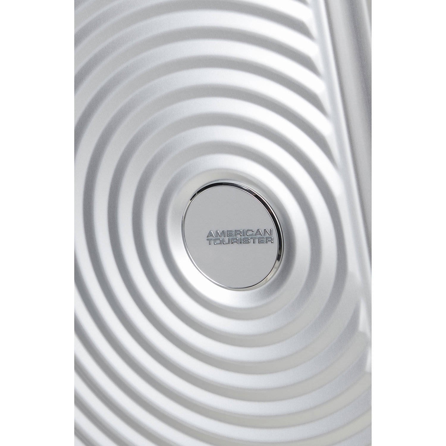 American Tourister trolley Soundbox Alu 68 cm. zilverkleurig