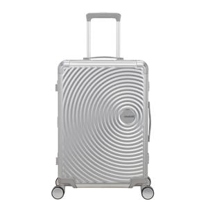 trolley Soundbox Alu 68 cm. zilverkleurig
