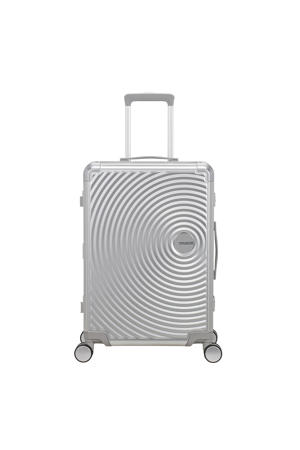 trolley Soundbox Alu 68 cm. zilverkleurig