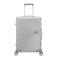 American Tourister trolley Soundbox Alu 68 cm. zilverkleurig