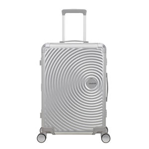 trolley Soundbox Alu 68 cm. zilverkleurig