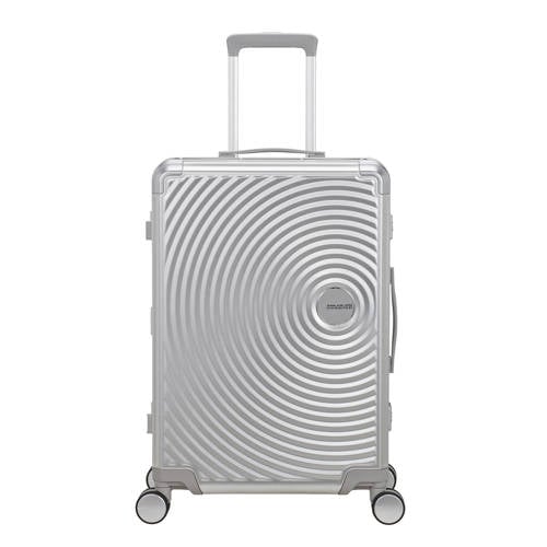 American Tourister trolley Soundbox Alu 68 cm. zilverkleurig afbeelding