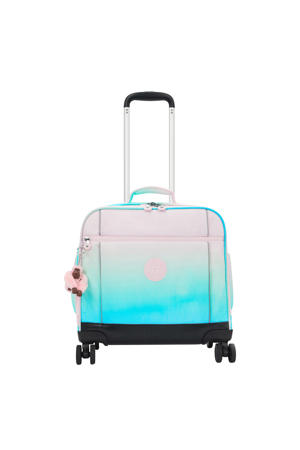 trolley New Storia 45 cm. blauw/lichtroze