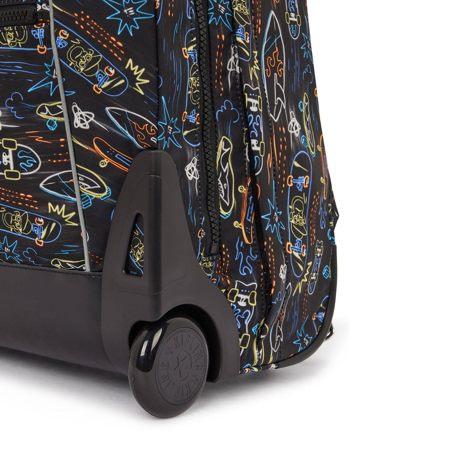 Kipling trolley Giorno 38 cm. zwart multi