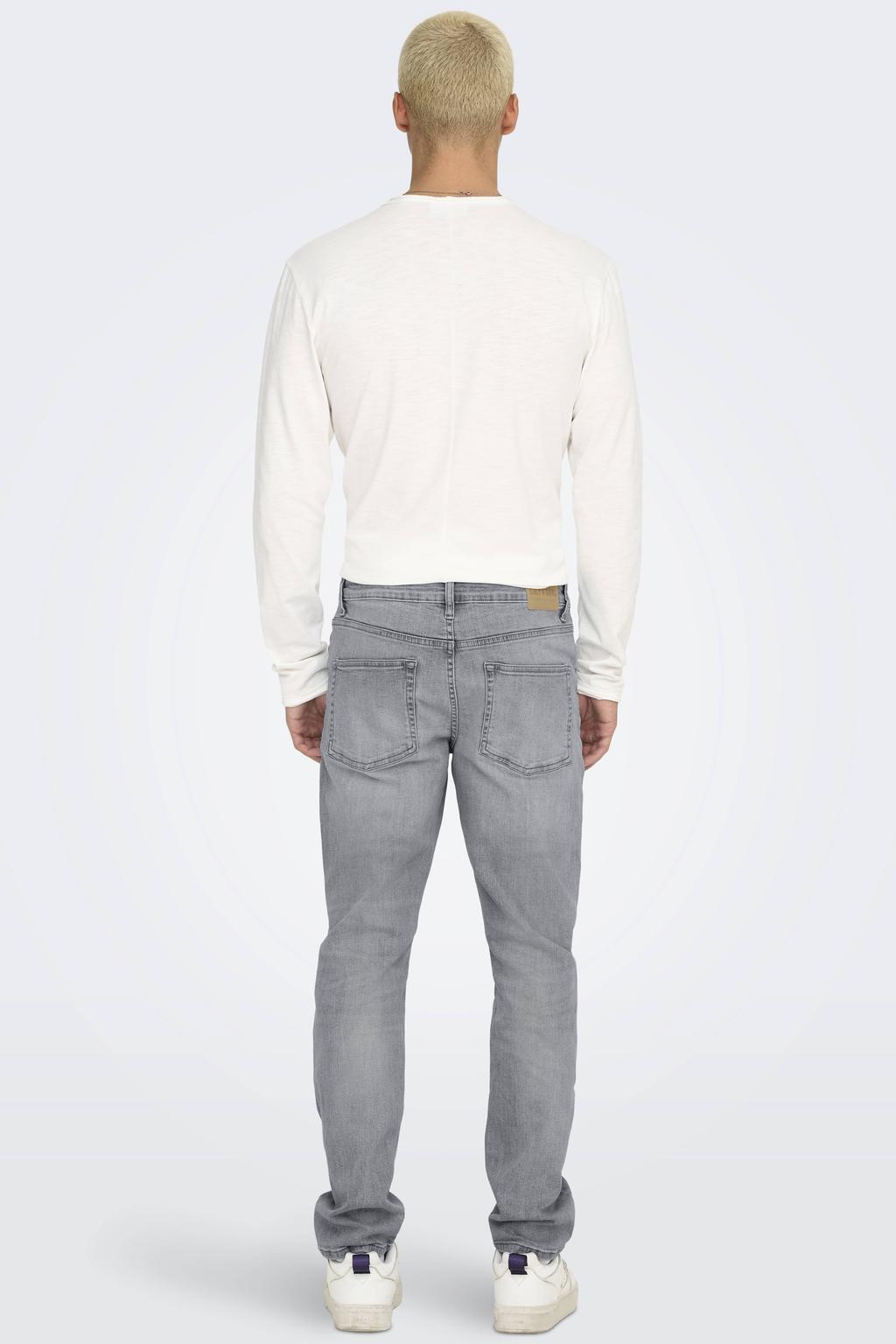 ONLY & SONS ONSWEFT regular fit jeans light grey denim