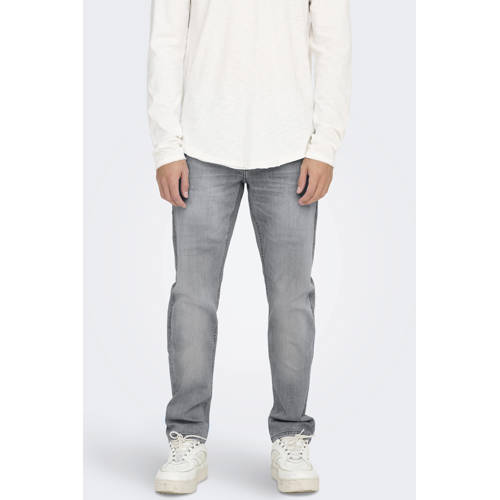 ONLY & SONS ONSWEFT regular fit jeans light grey denim afbeelding