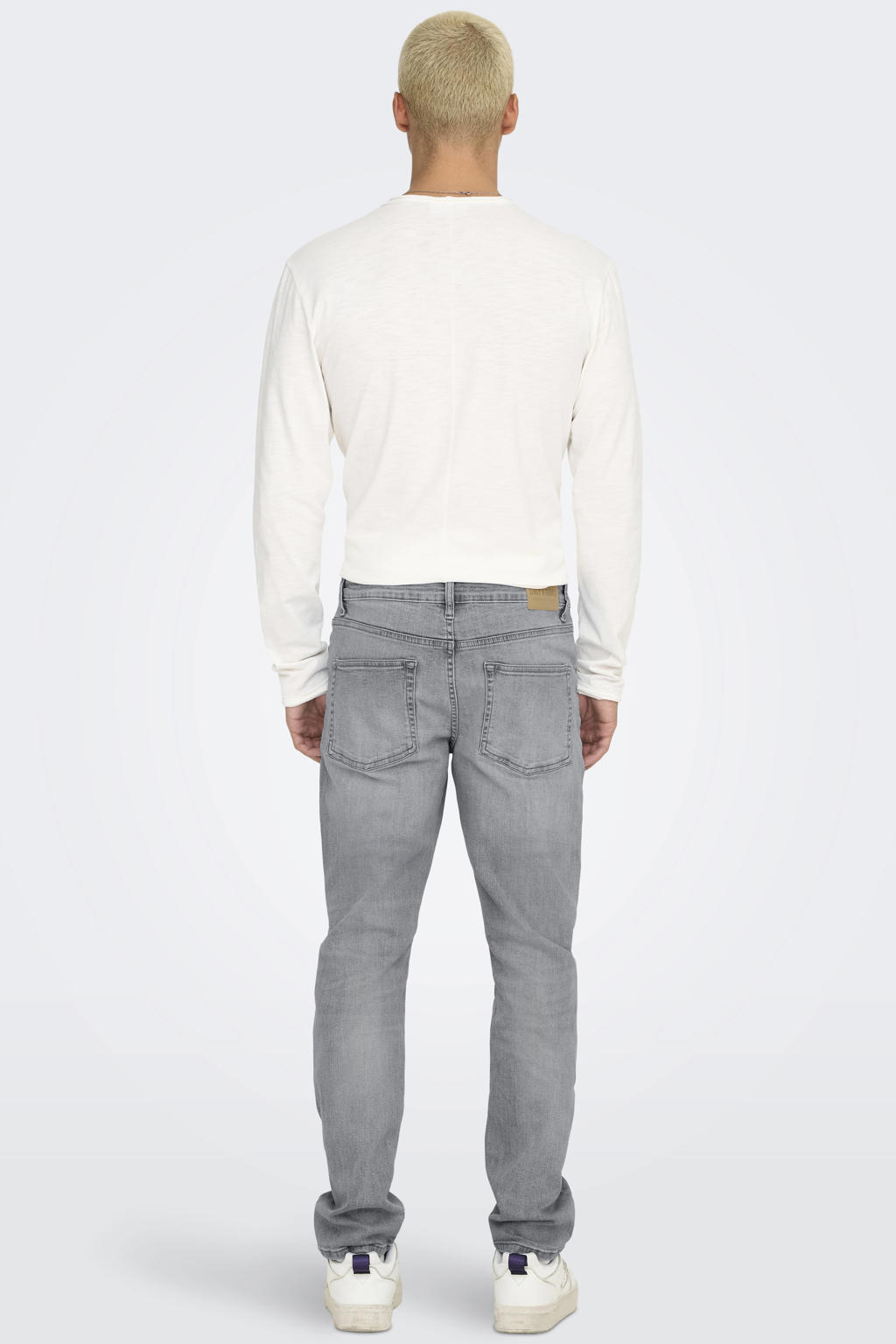ONLY & SONS ONSWEFT regular fit jeans light grey denim