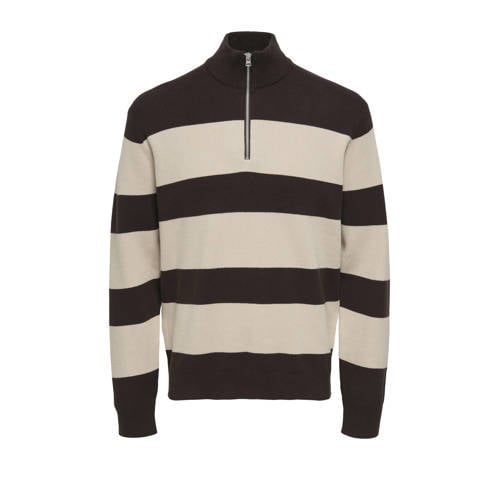 ONLY & SONS gebreide trui bruin afbeelding
