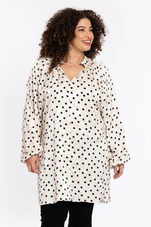 tuniek met stippen beige