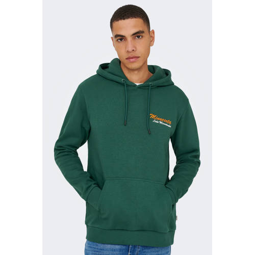 ONLY & SONS hoodie groen afbeelding