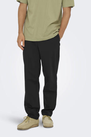 ONSFLEX tapered casual broek zwart