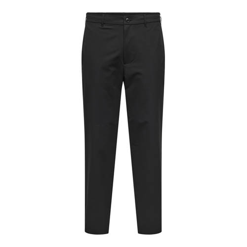 ONLY & SONS ONSFLEX tapered casual broek zwart afbeelding