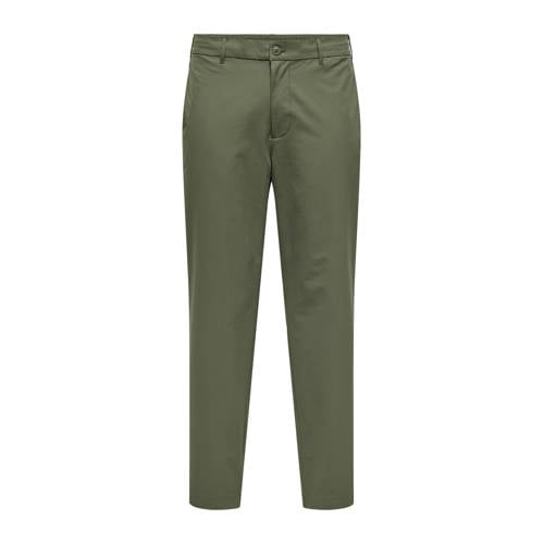 ONLY & SONS ONSFLEX tapered casual broek groen afbeelding