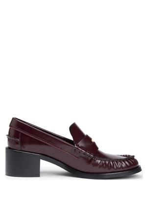 leren loafers bordeaux