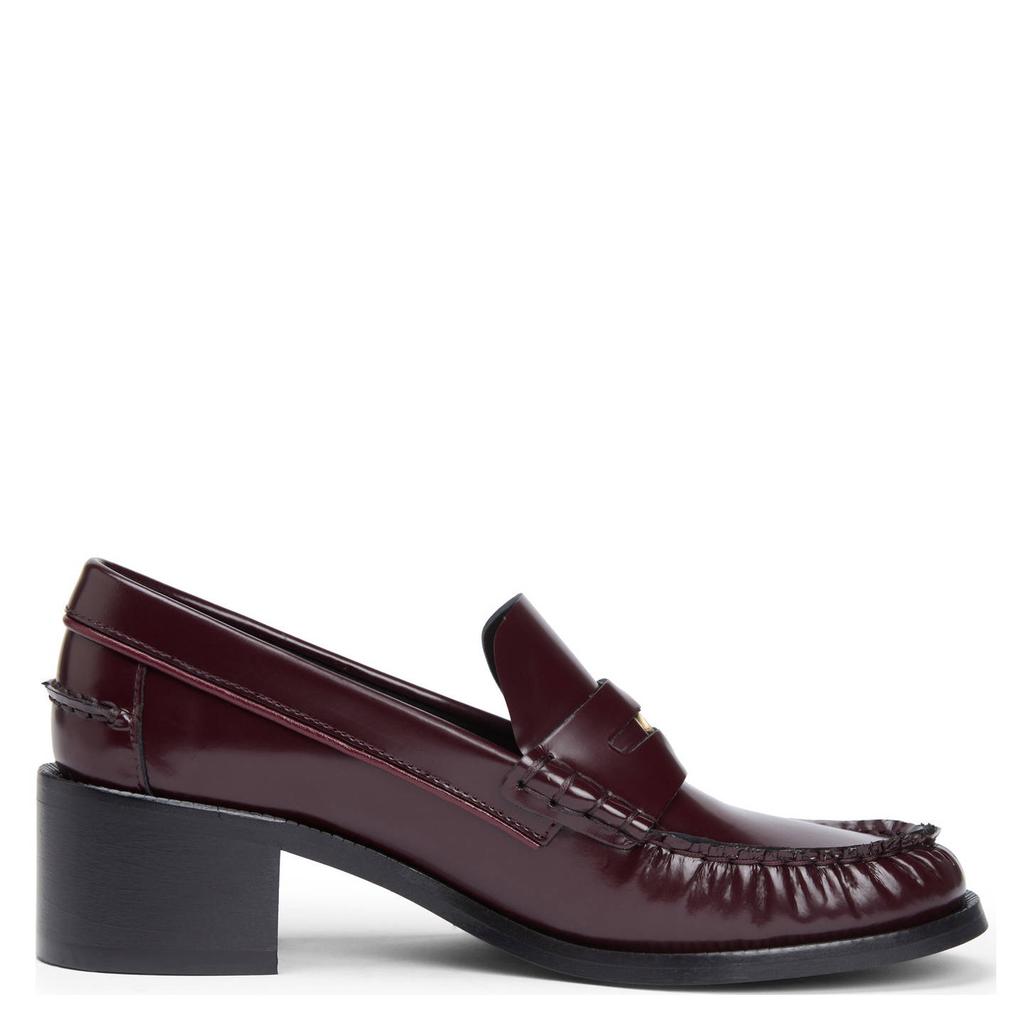 Bordeaux dames Tommy Hilfiger leren loafers