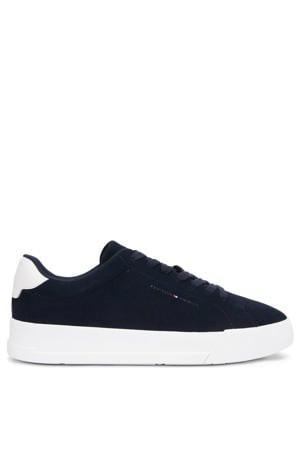 suède sneakers donkerblauw