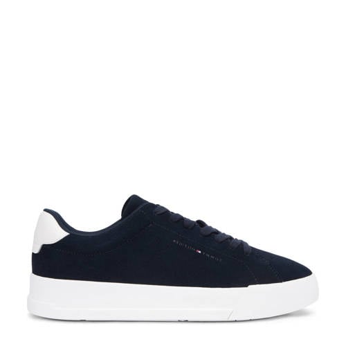 Tommy Hilfiger suède sneakers donkerblauw afbeelding